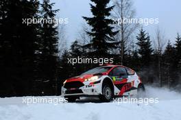 12.02.2017 - Hiroki ARAI (JPN) - Glenn MACNEALL (AUS) Ford Fiesta R5, Tommi MÃ¤kinen Racing 09-12.02.2017 FIA World Rally Championship 2017, Rd 2, Sweden, Sweden, Karlstad