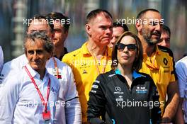(L to R): Alain Prost (FRA) Renault F1 Team Special Advisor and Claire Williams (GBR) Williams Racing Deputy Team Principal. 17.03.2019. Formula 1 World Championship, Rd 1, Australian Grand Prix, Albert Park, Melbourne, Australia, Race Day.