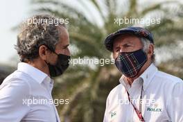 (L to R): Alain Prost (FRA) Alpine F1 Team Non-Executive Director with Jackie Stewart (GBR). 20.11.2021. Formula 1 World Championship, Rd 20, Qatar Grand Prix, Doha, Qatar, Qualifying Day.