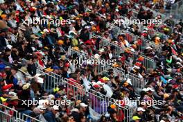 Circuit atmosphere - fans in the grandstand. 01.04.2023. Formula 1 World Championship, Rd 3, Australian Grand Prix, Albert Park, Melbourne, Australia, Qualifying Day.