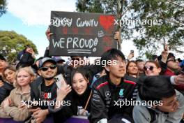 Zhou Guanyu (CHN) Alfa Romeo F1 Team fans. 01.04.2023. Formula 1 World Championship, Rd 3, Australian Grand Prix, Albert Park, Melbourne, Australia, Qualifying Day.