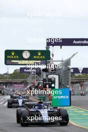 Alexander Albon (THA) Williams Racing FW45 leaves the pits. 01.04.2023. Formula 1 World Championship, Rd 3, Australian Grand Prix, Albert Park, Melbourne, Australia, Qualifying Day.