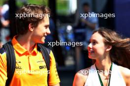 Oscar Piastri (AUS) McLaren with girlfriend Lily Zneimer (GBR). 30.06.2023. Formula 1 World Championship, Rd 10, Austrian Grand Prix, Spielberg, Austria, Qualifying Day.