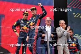 Race winner Max Verstappen (NLD) Red Bull Racing on the podium. 02.07.2023. Formula 1 World Championship, Rd 10, Austrian Grand Prix, Spielberg, Austria, Race Day.