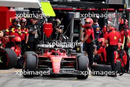Charles Leclerc (MON) Ferrari SF-23 in the pits. 01.07.2023. Formula 1 World Championship, Rd 10, Austrian Grand Prix, Spielberg, Austria, Sprint Day.