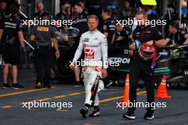 Kevin Magnussen (DEN) Haas F1 Team in the pits. 28.04.2023. Formula 1 World Championship, Rd 4, Azerbaijan Grand Prix, Baku Street Circuit, Azerbaijan, Qualifying Day.