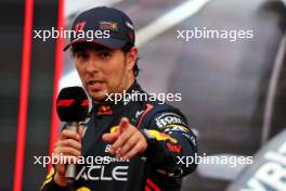 Race winner Sergio Perez (MEX) Red Bull Racing in parc ferme. 30.04.2023. Formula 1 World Championship, Rd 4, Azerbaijan Grand Prix, Baku Street Circuit, Azerbaijan, Race Day.