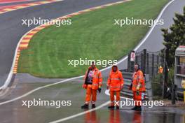 Circuit atmosphere - marshals. 28.07.2023. Formula 1 World Championship, Rd 13, Belgian Grand Prix, Spa Francorchamps, Belgium, Qualifying Day.