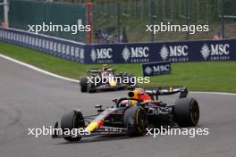 Max Verstappen (NLD) Red Bull Racing RB19. 30.07.2023. Formula 1 World Championship, Rd 13, Belgian Grand Prix, Spa Francorchamps, Belgium, Race Day.