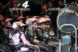 Alpine F1 Team mechanics watch the race. 30.07.2023. Formula 1 World Championship, Rd 13, Belgian Grand Prix, Spa Francorchamps, Belgium, Race Day.