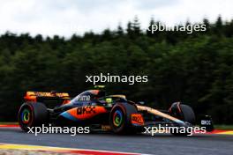 Lando Norris (GBR) McLaren MCL60. 29.07.2023. Formula 1 World Championship, Rd 13, Belgian Grand Prix, Spa Francorchamps, Belgium, Sprint Day.