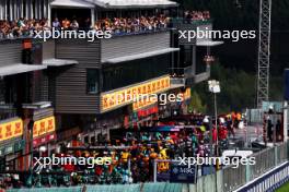 Pit stops during Sprint. 29.07.2023. Formula 1 World Championship, Rd 13, Belgian Grand Prix, Spa Francorchamps, Belgium, Sprint Day.