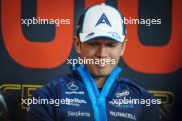 Alexander Albon (THA) Williams Racing in the FIA Press Conference. 27.07.2023. Formula 1 World Championship, Rd 13, Belgian Grand Prix, Spa Francorchamps, Belgium, Preparation Day.