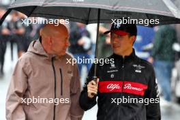(L to R): Mark Arnall (GBR) Personal Trainer with Zhou Guanyu (CHN) Alfa Romeo F1 Team. 27.07.2023. Formula 1 World Championship, Rd 13, Belgian Grand Prix, Spa Francorchamps, Belgium, Preparation Day.