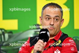 Diego Ioverno (ITA) Ferrari Sporting Director in the FIA Press Conference. 03.11.2023. Formula 1 World Championship, Rd 21, Brazilian Grand Prix, Sao Paulo, Brazil, Qualifying Day.