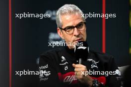 Alessandro Alunni Bravi (ITA) Alfa Romeo F1 Team Managing Director and Team Representative in the FIA Press Conference. 03.11.2023. Formula 1 World Championship, Rd 21, Brazilian Grand Prix, Sao Paulo, Brazil, Qualifying Day.