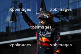 Race winner Max Verstappen (NLD) Red Bull Racing celebrates in parc ferme. 05.11.2023. Formula 1 World Championship, Rd 21, Brazilian Grand Prix, Sao Paulo, Brazil, Race Day.