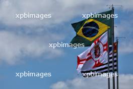 Circuit atmosphere - flags. 05.11.2023. Formula 1 World Championship, Rd 21, Brazilian Grand Prix, Sao Paulo, Brazil, Race Day.