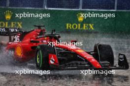 Charles Leclerc (MON) Ferrari SF-23 in the wet at the end of the second practice session. 16.06.2023. Formula 1 World Championship, Rd 9, Canadian Grand Prix, Montreal, Canada, Practice Day.