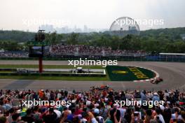 Max Verstappen (NLD) Red Bull Racing RB19 leads team mate Sergio Perez (MEX) Red Bull Racing RB19. 16.06.2023. Formula 1 World Championship, Rd 9, Canadian Grand Prix, Montreal, Canada, Practice Day.