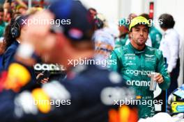 Second placed Fernando Alonso (ESP) Aston Martin F1 Team in parc ferme. 18.06.2023. Formula 1 World Championship, Rd 9, Canadian Grand Prix, Montreal, Canada, Race Day.