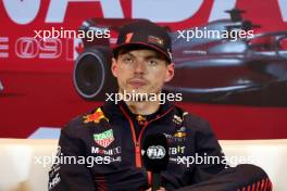 Max Verstappen (NLD) Red Bull Racing in the post qualifying FIA Press Conference. 17.06.2023. Formula 1 World Championship, Rd 9, Canadian Grand Prix, Montreal, Canada, Qualifying Day.