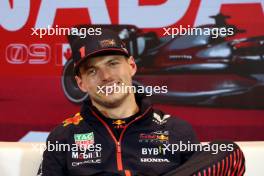 Max Verstappen (NLD) Red Bull Racing in the post qualifying FIA Press Conference. 17.06.2023. Formula 1 World Championship, Rd 9, Canadian Grand Prix, Montreal, Canada, Qualifying Day.
