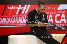 Lewis Hamilton (GBR) Mercedes AMG F1 in the FIA Press Conference. 15.06.2023. Formula 1 World Championship, Rd 9, Canadian Grand Prix, Montreal, Canada, Preparation Day.