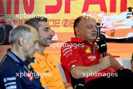 Frederic Vasseur (FRA) Ferrari Team Principal in the FIA Press Conference. 02.06.2023 Formula 1 World Championship, Rd 8, Spanish Grand Prix, Barcelona, Spain, Practice Day.