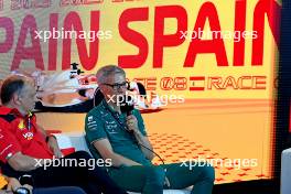 Mike Krack (LUX) Aston Martin F1 Team, Team Principal in the FIA Press Conference. 02.06.2023 Formula 1 World Championship, Rd 8, Spanish Grand Prix, Barcelona, Spain, Practice Day.