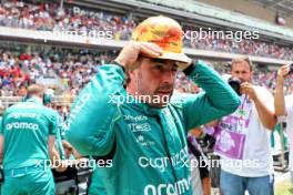 Fernando Alonso (ESP) Aston Martin F1 Team on the grid. 04.06.2023. Formula 1 World Championship, Rd 8, Spanish Grand Prix, Barcelona, Spain, Race Day.