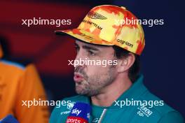 Fernando Alonso (ESP) Aston Martin F1 Team with the media. 01.06.2023. Formula 1 World Championship, Rd 8, Spanish Grand Prix, Barcelona, Spain, Preparation Day.