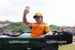 Oscar Piastri (AUS) McLaren on the drivers' parade. 09.07.2023. Formula 1 World Championship, Rd 11, British Grand Prix, Silverstone, England, Race Day.
