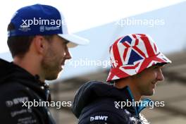 Esteban Ocon (FRA) Alpine F1 Team with Pierre Gasly (FRA) Alpine F1 Team. 06.07.2023. Formula 1 World Championship, Rd 11, British Grand Prix, Silverstone, England, Preparation Day.