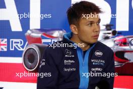 Alexander Albon (THA) Williams Racing in the FIA Press Conference. 06.07.2023. Formula 1 World Championship, Rd 11, British Grand Prix, Silverstone, England, Preparation Day.