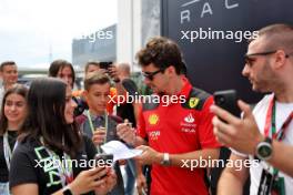 Charles Leclerc (MON) Ferrari with fans. 21.07.2023. Formula 1 World Championship, Rd 12, Hungarian Grand Prix, Budapest, Hungary, Practice Day.
