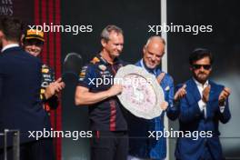 Paul Monaghan (GBR) Red Bull Racing Chief Engineer celebrates on the podium. 23.07.2023. Formula 1 World Championship, Rd 12, Hungarian Grand Prix, Budapest, Hungary, Race Day.
