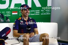 Sergio Perez (MEX) Red Bull Racing, in the post race FIA Press Conference. 23.07.2023. Formula 1 World Championship, Rd 12, Hungarian Grand Prix, Budapest, Hungary, Race Day.