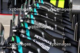 Mercedes AMG F1 W14 front wings. 20.07.2023. Formula 1 World Championship, Rd 12, Hungarian Grand Prix, Budapest, Hungary, Preparation Day.