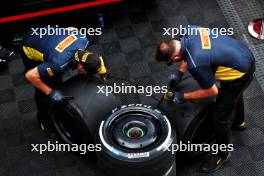 Pirelli tyre technicians. 01.09.2023. Formula 1 World Championship, Rd 15, Italian Grand Prix, Monza, Italy, Practice Day.
