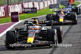 Race winner Max Verstappen (NLD) Red Bull Racing RB19 enters parc ferme. 03.09.2023. Formula 1 World Championship, Rd 15, Italian Grand Prix, Monza, Italy, Race Day.