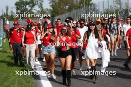 Circuit atmosphere - fans on the circuit after the end of the race. 03.09.2023. Formula 1 World Championship, Rd 15, Italian Grand Prix, Monza, Italy, Race Day.