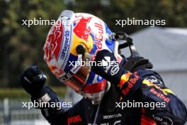 Race winner Max Verstappen (NLD) Red Bull Racing celebrates in parc ferme. 03.09.2023. Formula 1 World Championship, Rd 15, Italian Grand Prix, Monza, Italy, Race Day.