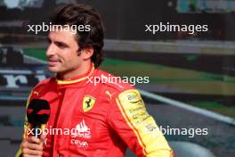 Carlos Sainz Jr (ESP) Ferrari in parc ferme. 03.09.2023. Formula 1 World Championship, Rd 15, Italian Grand Prix, Monza, Italy, Race Day.