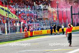 Charles Leclerc (MON) Ferrari in qualifying parc ferme. 02.09.2023. Formula 1 World Championship, Rd 15, Italian Grand Prix, Monza, Italy, Qualifying Day.