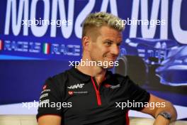 Nico Hulkenberg (GER) Haas F1 Team in the FIA Press Conference. 31.08.2023. Formula 1 World Championship, Rd 15, Italian Grand Prix, Monza, Italy, Preparation Day.