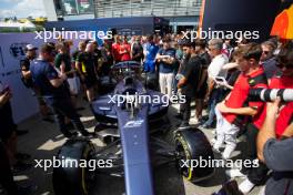 The 2024 F2 car is unveiled. 31.08.2023. Formula 1 World Championship, Rd 15, Italian Grand Prix, Monza, Italy, Preparation Day.