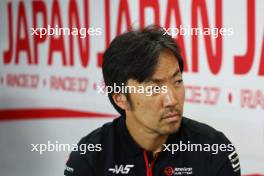 Ayao Komatsu (JPN) Haas F1 Team Race Engineer in the FIA Press Conference. 22.09.2023. Formula 1 World Championship, Rd 17, Japanese Grand Prix, Suzuka, Japan, Practice Day.