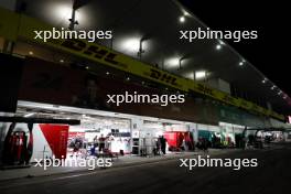 Alfa Romeo F1 Team pit garages at night. 22.09.2023. Formula 1 World Championship, Rd 17, Japanese Grand Prix, Suzuka, Japan, Practice Day.