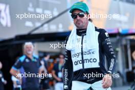Fernando Alonso (ESP) Aston Martin F1 Team on the grid. 24.09.2023. Formula 1 World Championship, Rd 17, Japanese Grand Prix, Suzuka, Japan, Race Day.